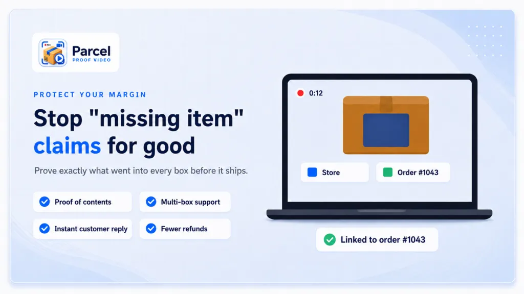 How to Stop “Missing Item” Claims on Shopify with Packing Video