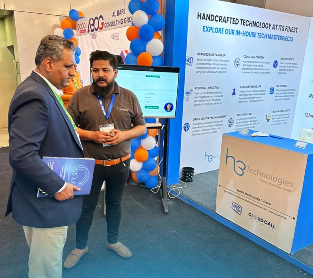 Guest at the H3 booth, ITCN Asia Lahore