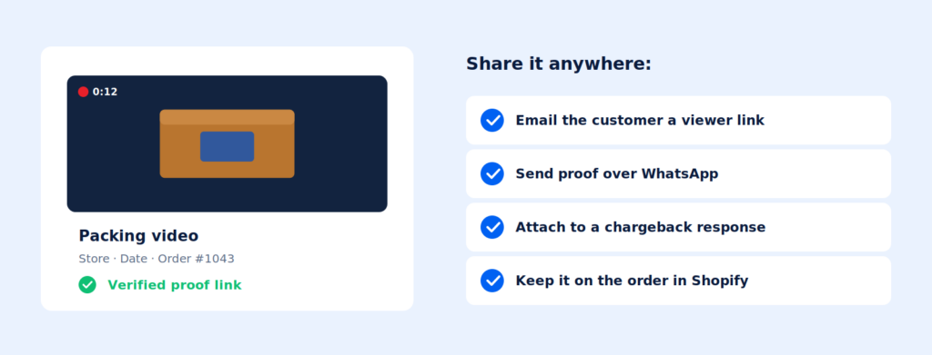 Packing Video Proof for Shopify: The Complete Guide (2026)